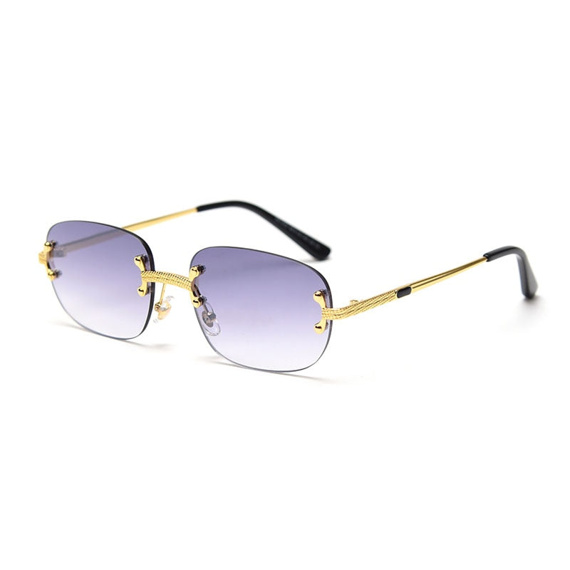 Rimless Sunglasses Women Retro Square Frameless Sun Glasses Men In Bulk Vendor Sun Glasses For Women Fashion