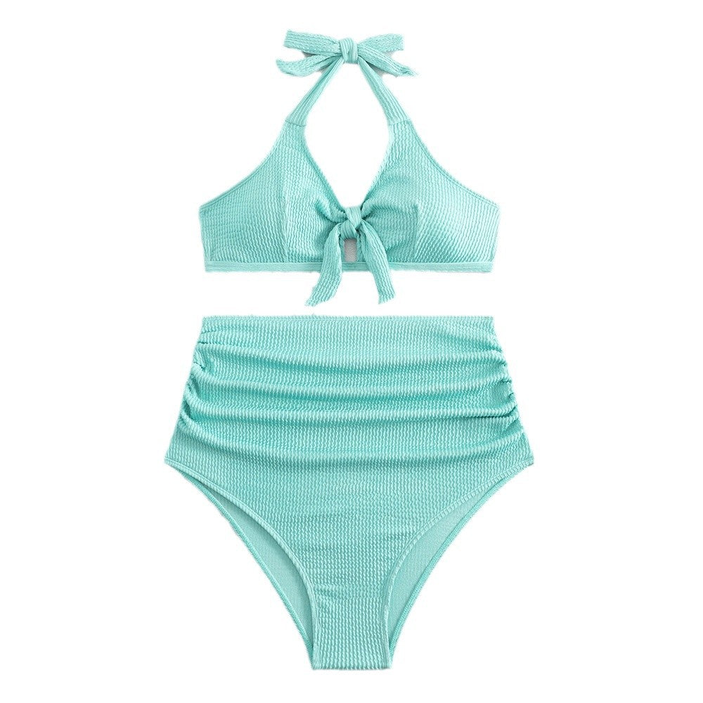 Women's Plus Size Swimwear Solid Color Tummy Coverage
