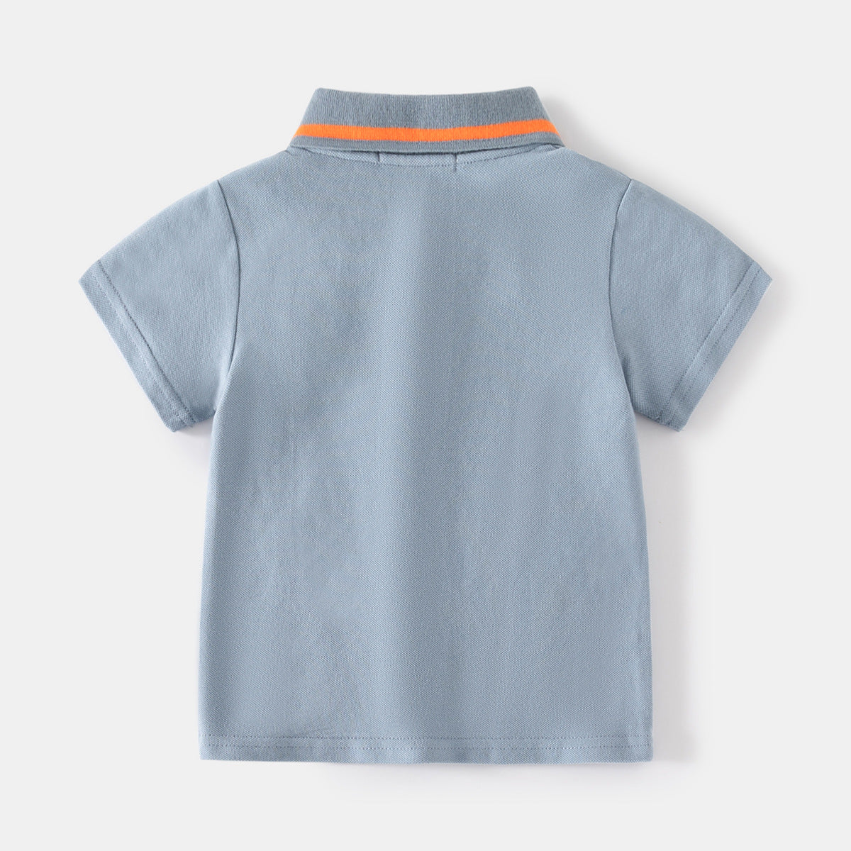 Cartoon Print Boys' Fashion Short Sleeve Cotton Polo Shirt for Kids