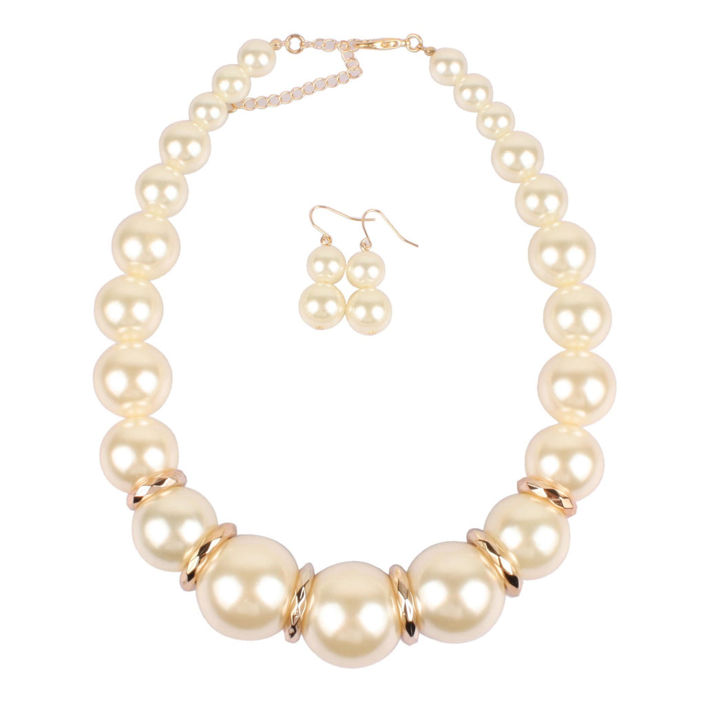 Catwalk Models Large Pearl Short Necklace Korean Style Personalized Fashion Necklace Exaggerated Necklace