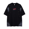 Make vintage rivets with gradient short sleeves