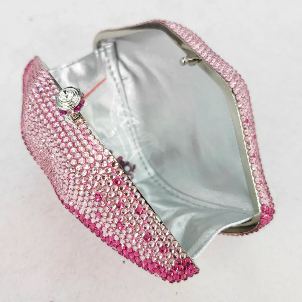 Women Crystal Clutch Evening Bags Metal Clutches Rhinestone Wedding Party Purse and Handbags