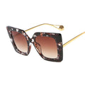 New Fashion Sunglasses Women's Large Square Sunglasses Trend Flat Glasses