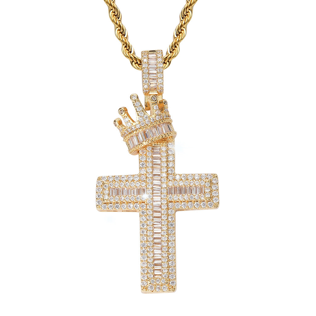 Crown Cross Pendant