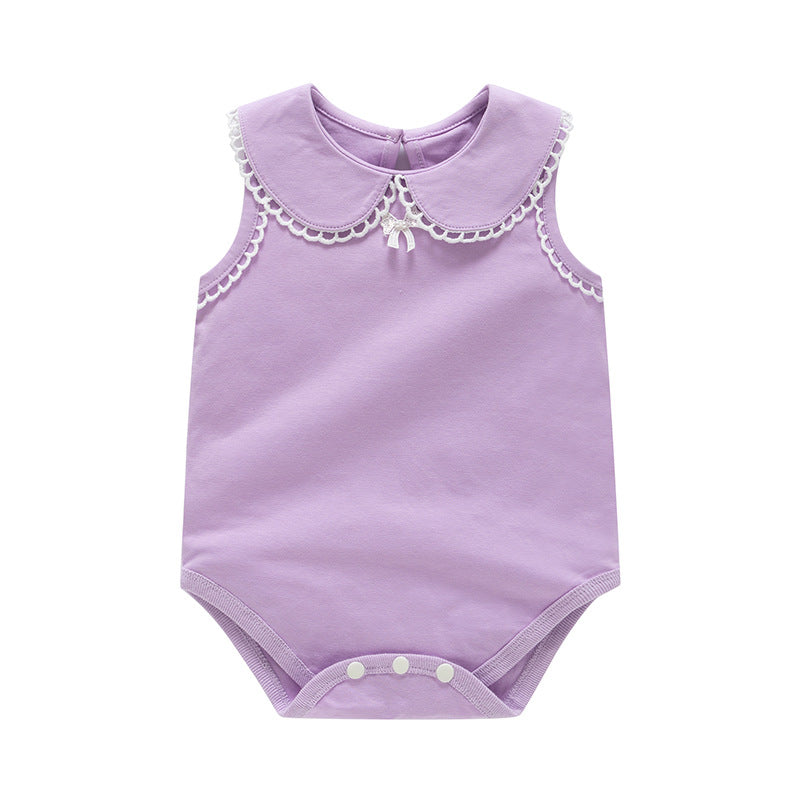 Collar sleeveless jumpsuit