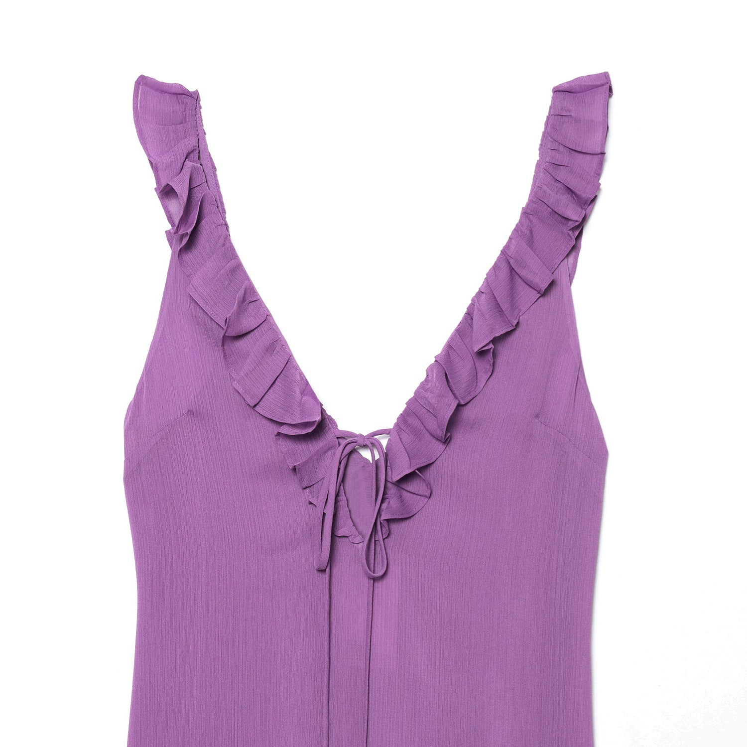 Ruffle women's dress with ruffled edges for summer