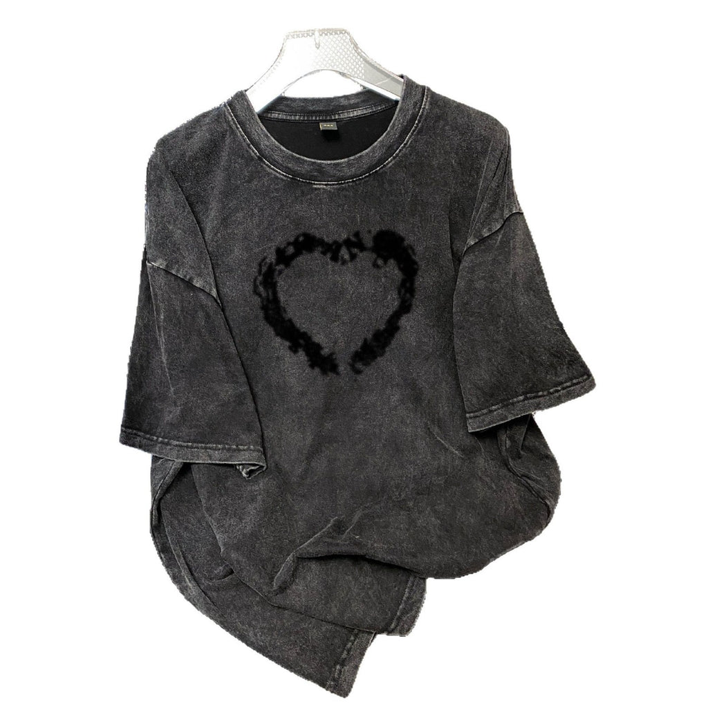 Round neck short sleeved t-shirt for women