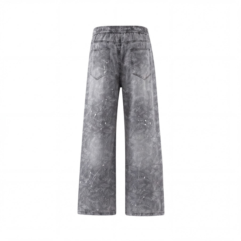 Lightweight Linen-Style Straight Leg Jeans for Men