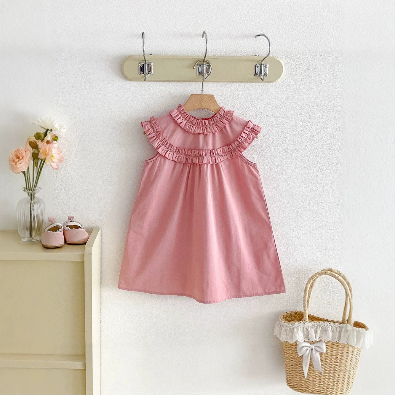 Sleeveless bag fart clothes Ha Yi crawling clothes for girls
