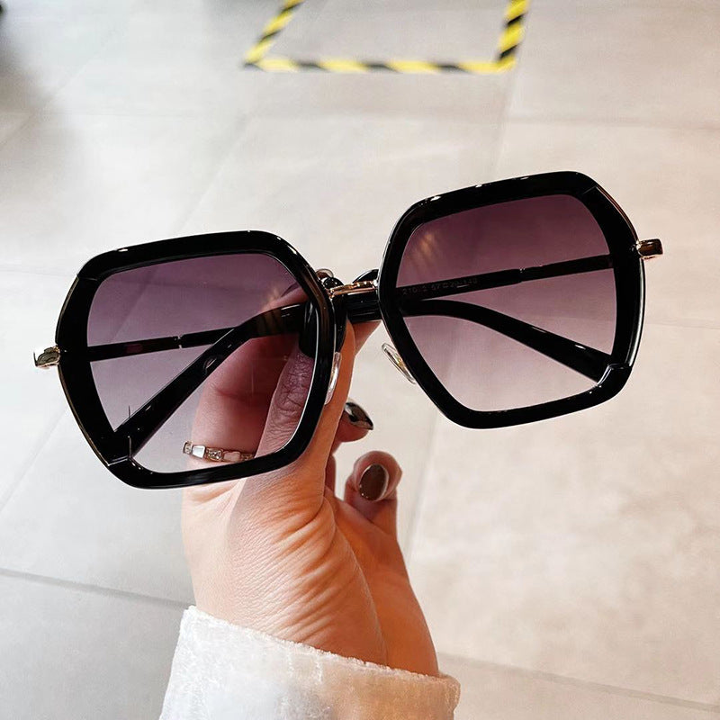 Sunglasses Men's And Women's Korean Version Big Frame Glasses Trendy Street Sunglasses