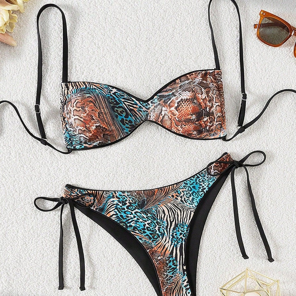 Tie-up  Bikini Women's Swimwear