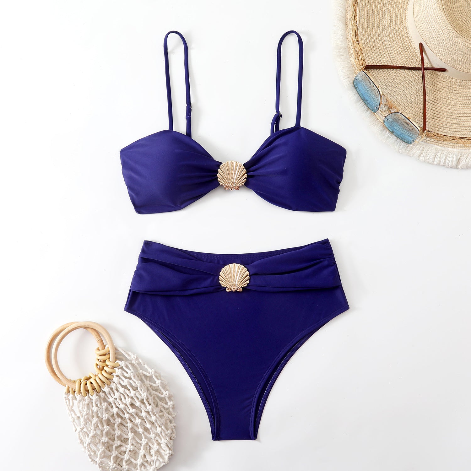 Split women's bikini swimsuit
