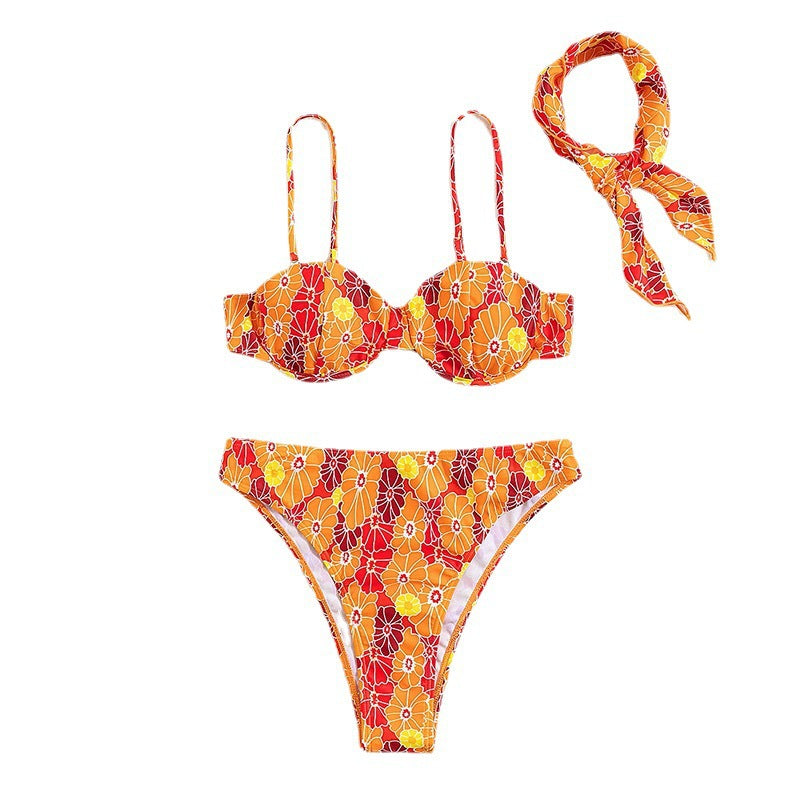 Printed Push-up Bikini Swimwear for Women