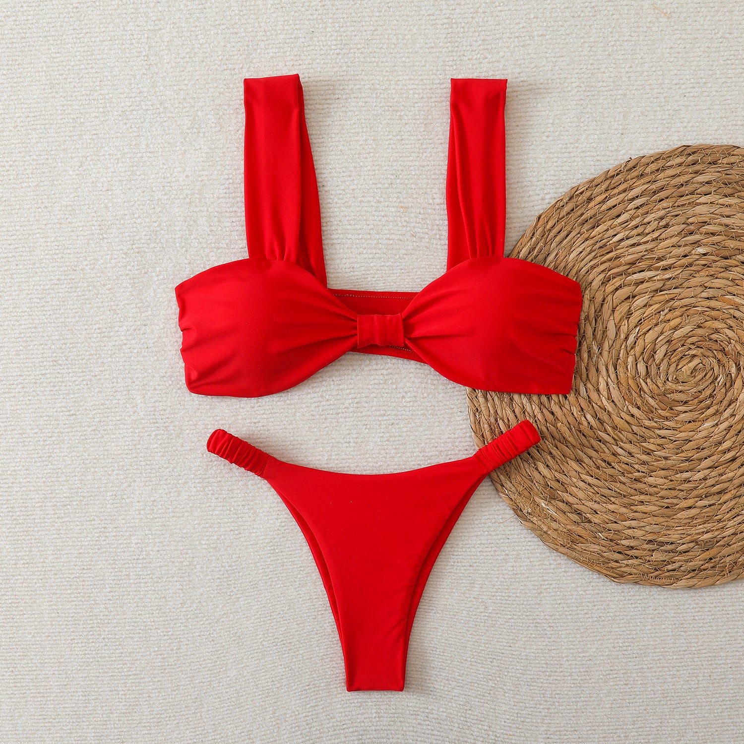 Split bikini swimsuit