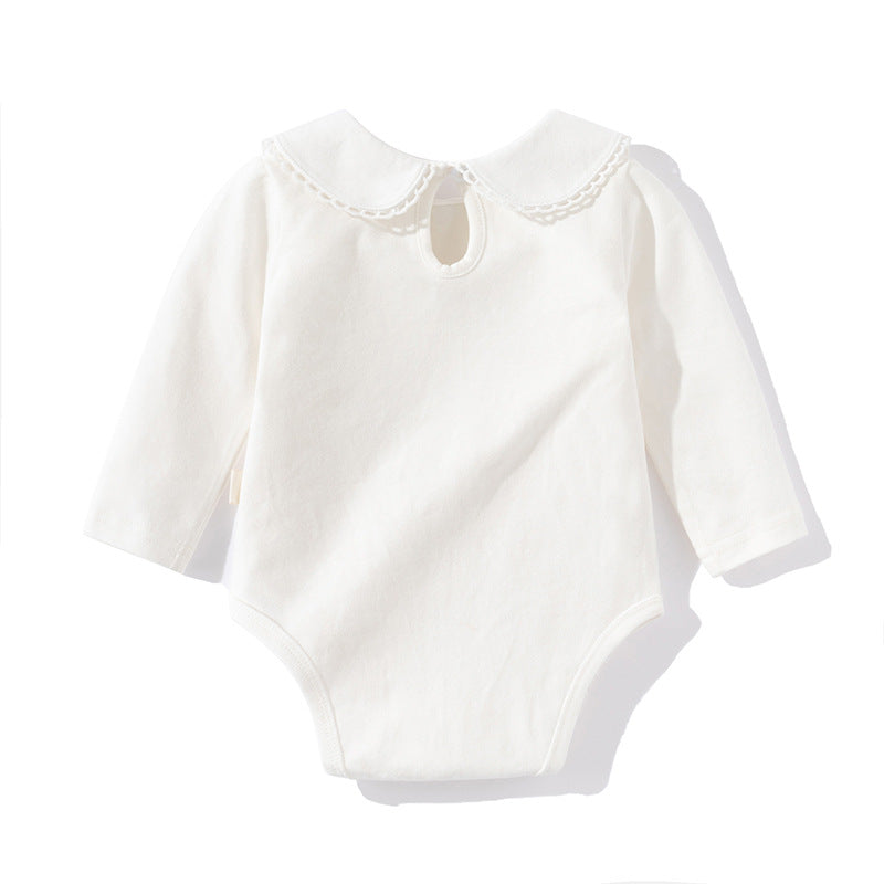 Collar long sleeved jumpsuit