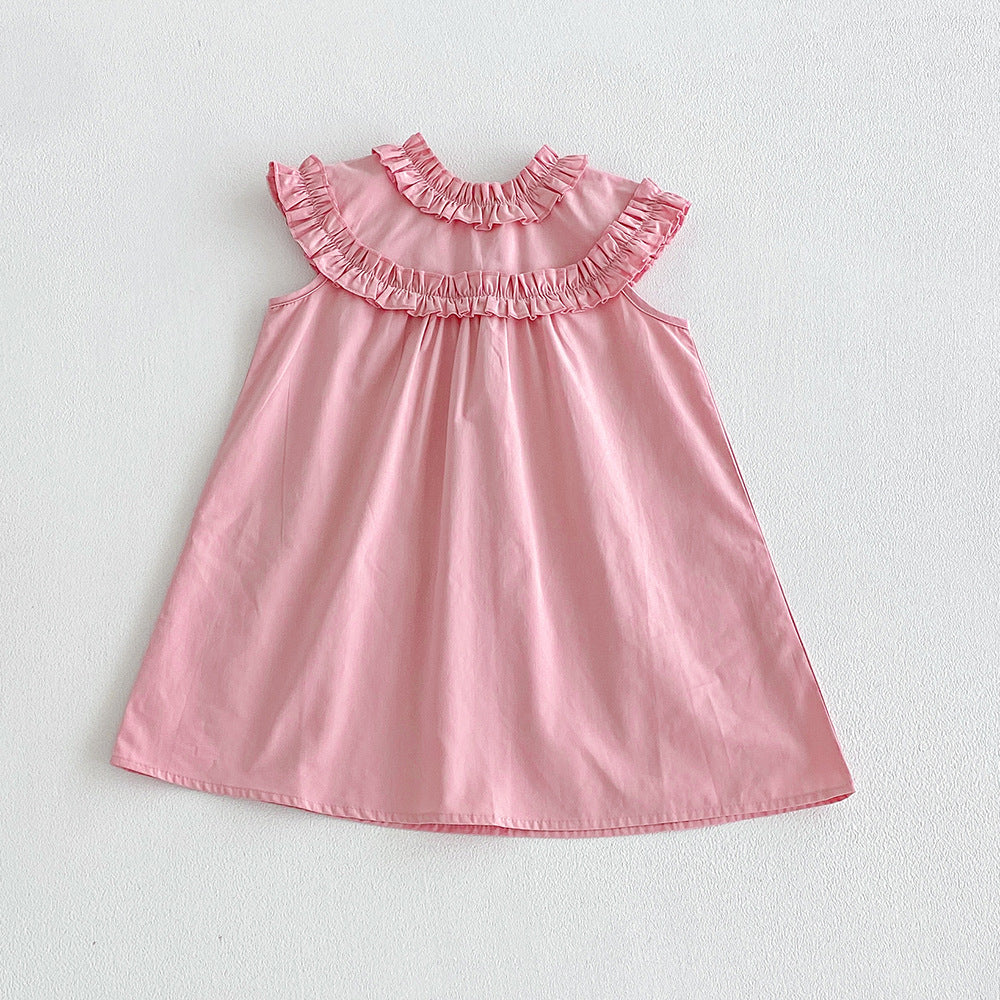 Sleeveless bag fart clothes Ha Yi crawling clothes for girls