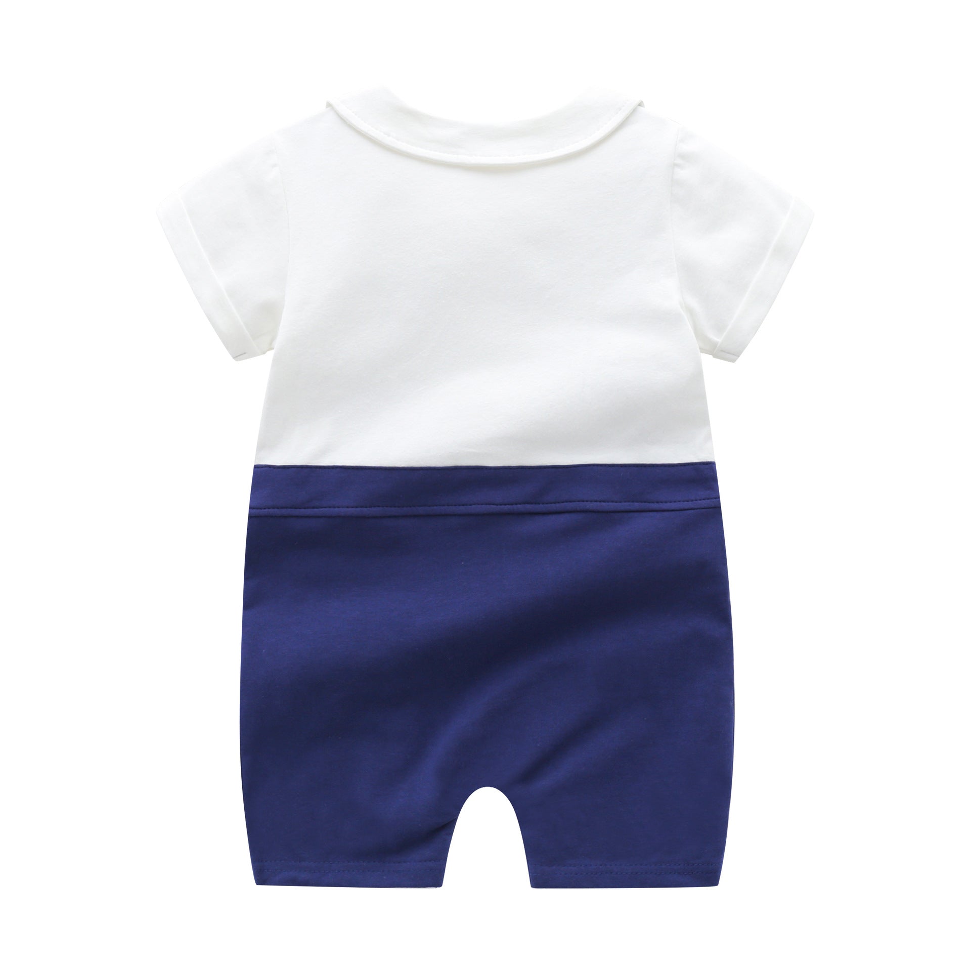 Short sleeved bow jumpsuit