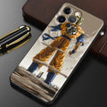 Suitable for 15 iPhone Fashion Dragon Ball Anime Phone Case Black Other Back Cover Color Painting