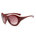 Oversized Oval Sunglasses Women Fashion Y2K Punk Men Outdoor Sports Sun Glasses Shades UV400