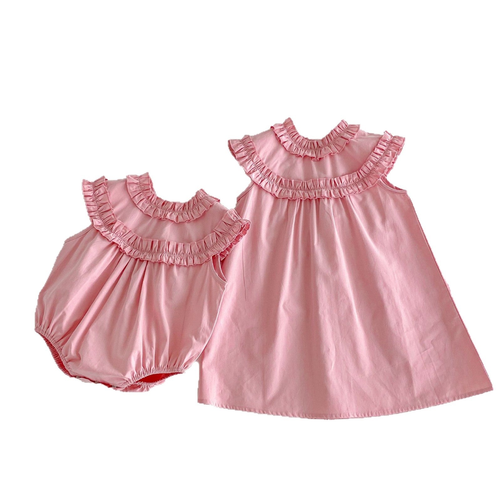 Sleeveless bag fart clothes Ha Yi crawling clothes for girls