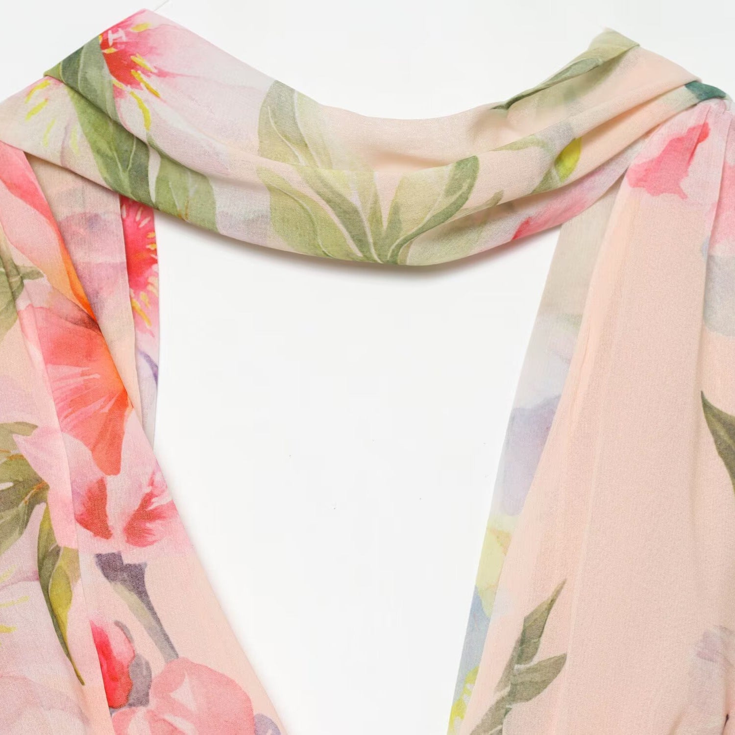 Spicy girl scarf decoration chiffon dress