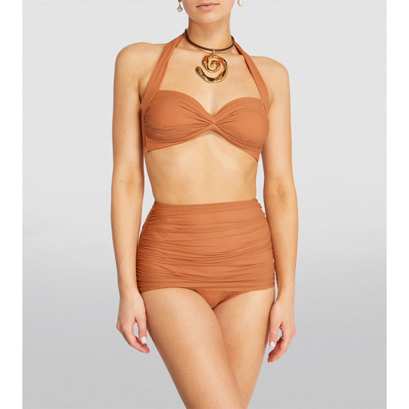 Tie High Waist Design for Women, Beach Swimwear for Vacation