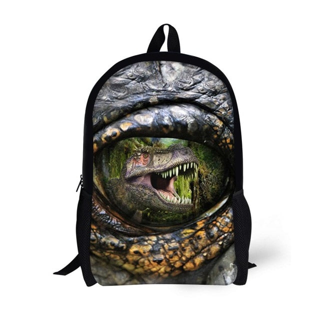 FORUDESIGNS Dinosaur 3D Printing Set School Backpacks for Boys Orthopedic Satchel Schoolbag Children Kids Shoulder Book Bag