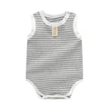 Striped sleeveless newborn clothing