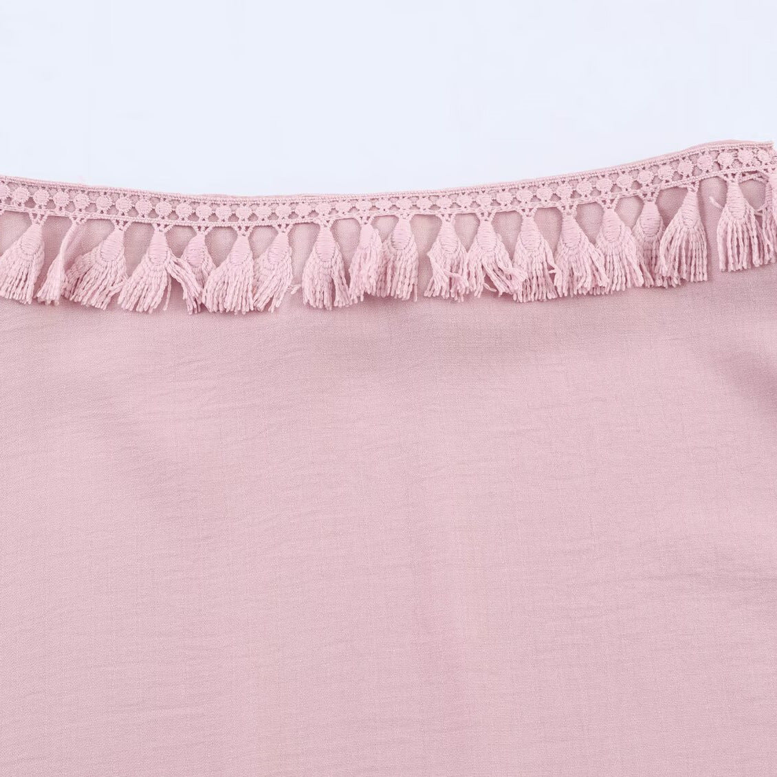 Spicy girl tassel lace short high waisted skirt