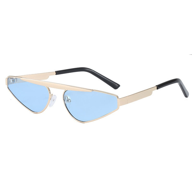 Sunglasses, Female Personality Triangle Street Photo Glasses, Small Frame Sunglasses