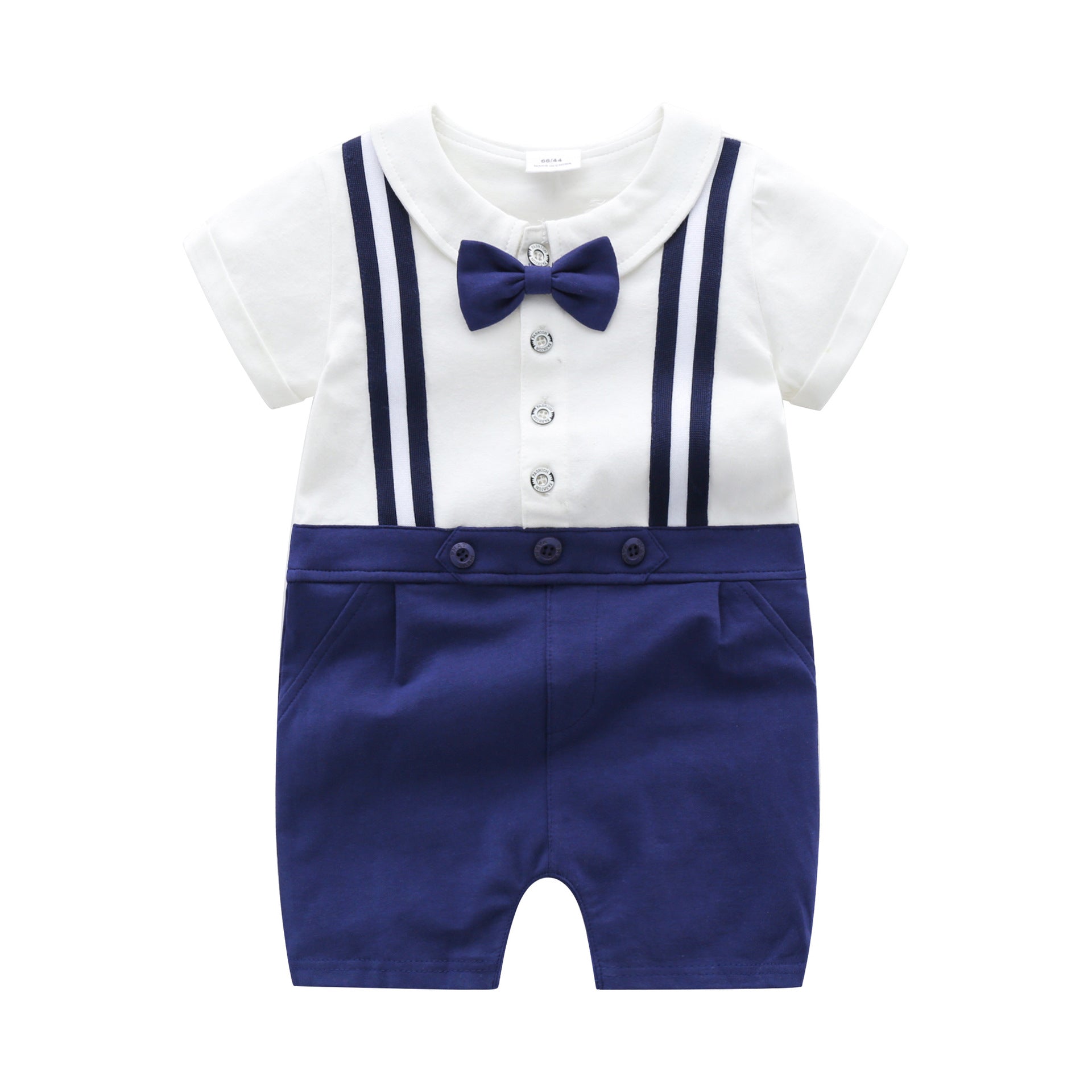 Short sleeved bow jumpsuit