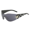 New diamond studded sunglasses five pointed star fashionable glasses
