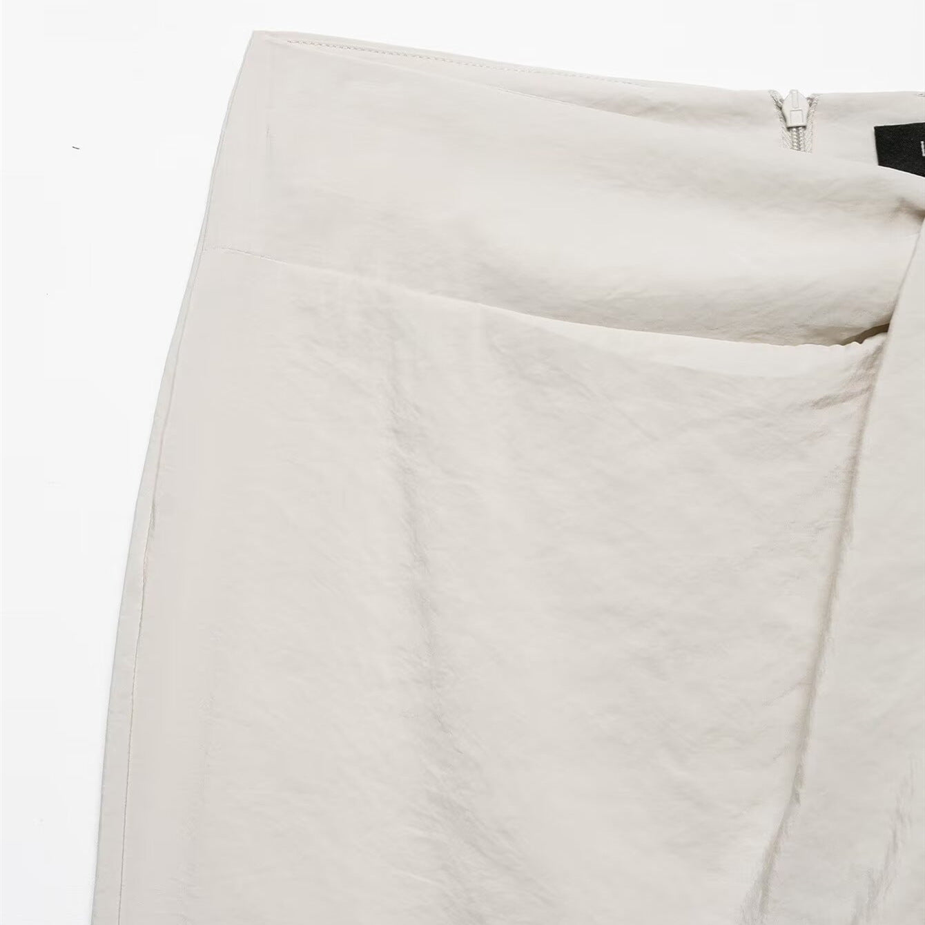 Elegant pleated knot wrapped scarf MIDI skirt