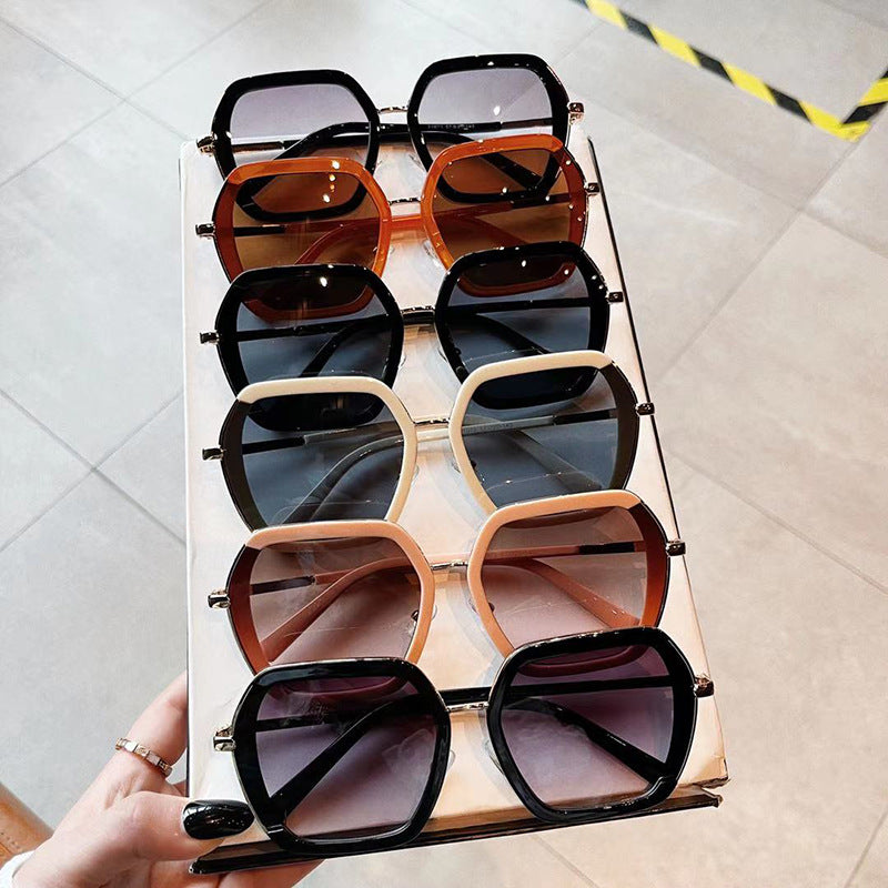 Sunglasses Men's And Women's Korean Version Big Frame Glasses Trendy Street Sunglasses