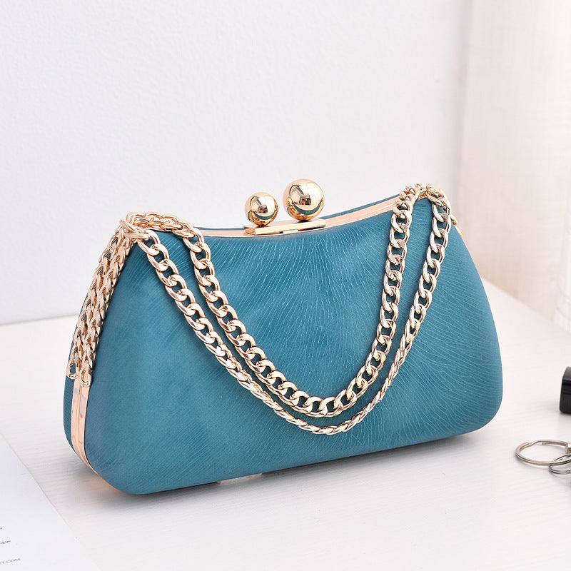 Black PU dinner minimalist handbag