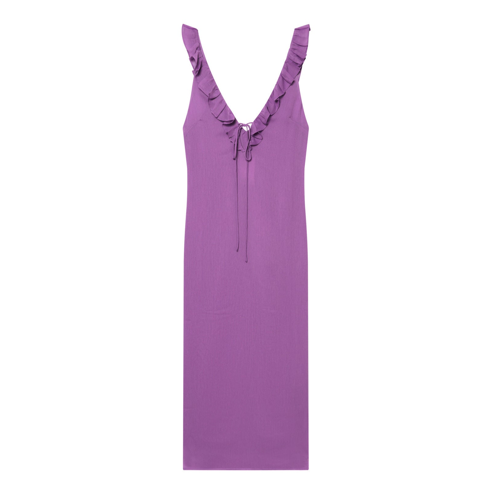 Ruffle women's dress with ruffled edges for summer