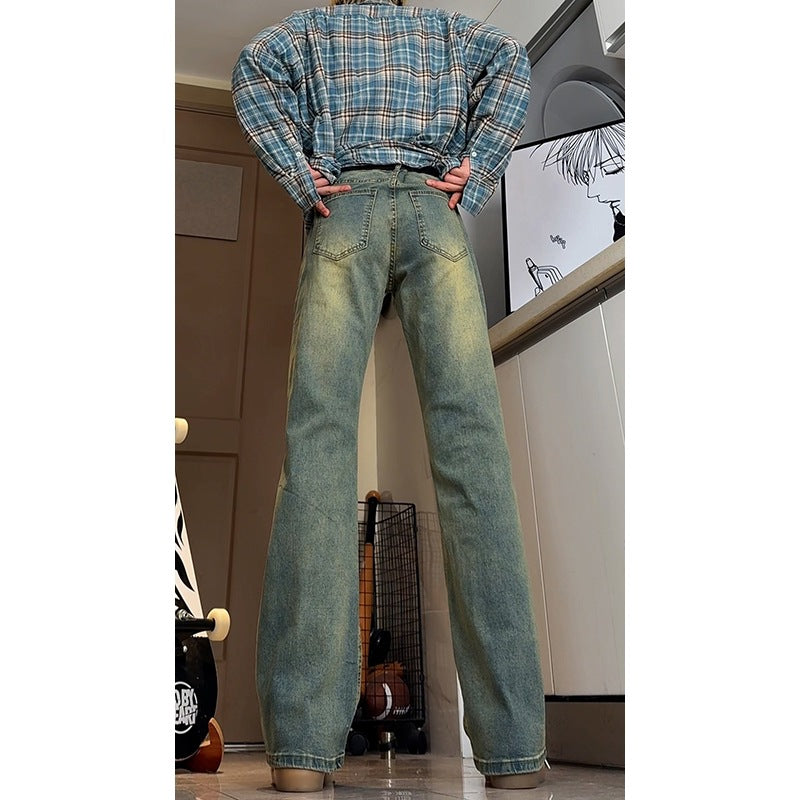 Slim Fit Straight Leg Tapered Jeans for Men