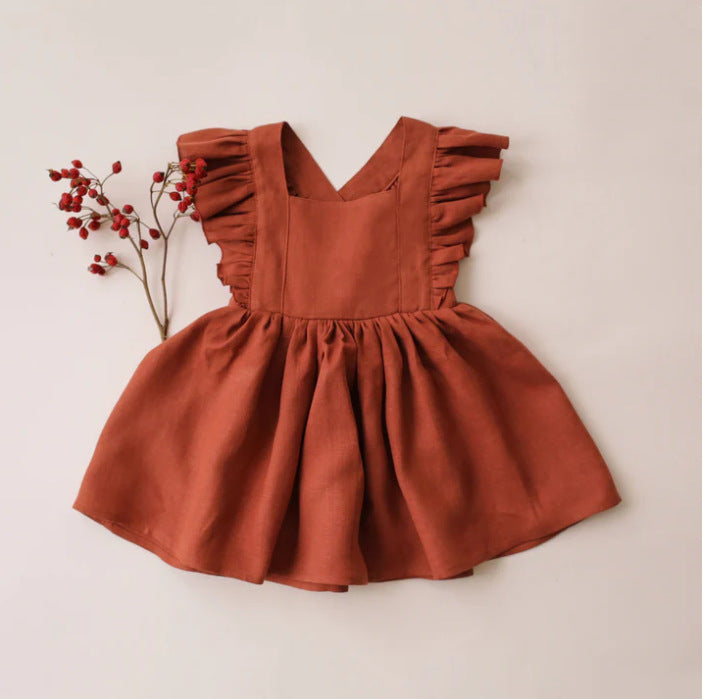 Solid color baby ruffle skirt