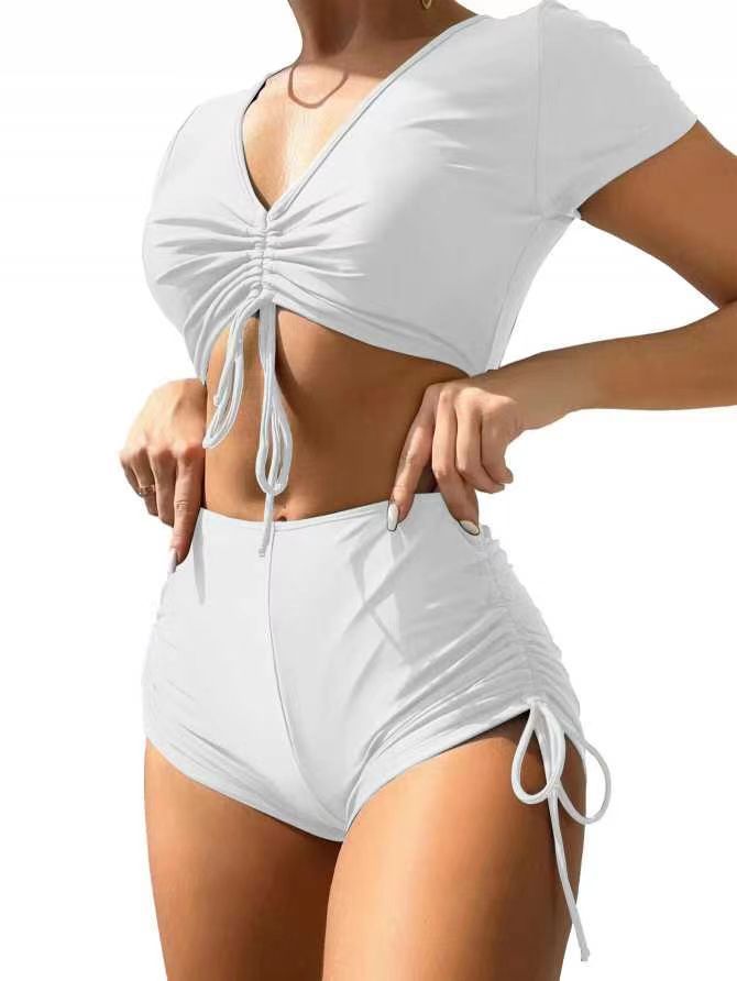 Women's swimsuit suit sexy lace up bow