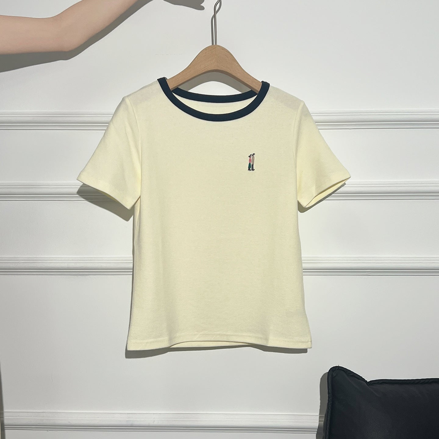 Round Neck Short Sleeve T-Shirt for Women Loose Unique Stylish Top