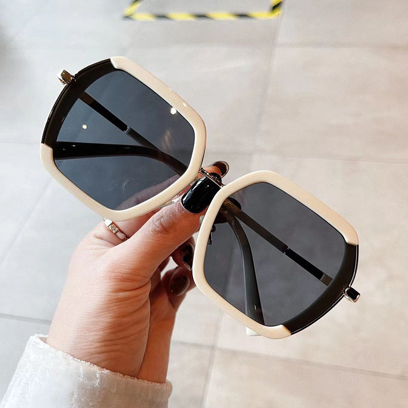Sunglasses Men's And Women's Korean Version Big Frame Glasses Trendy Street Sunglasses