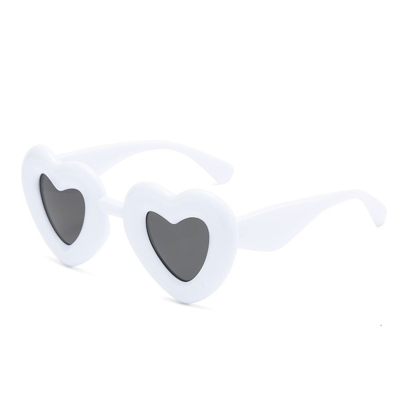 Design cute heart glasses love polarized sunglasses for women