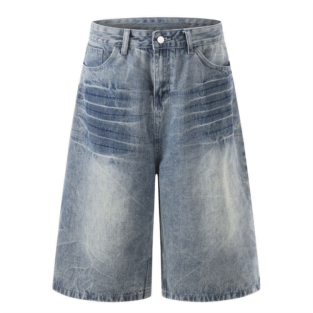 Loose wide leg straight leg workwear shorts
