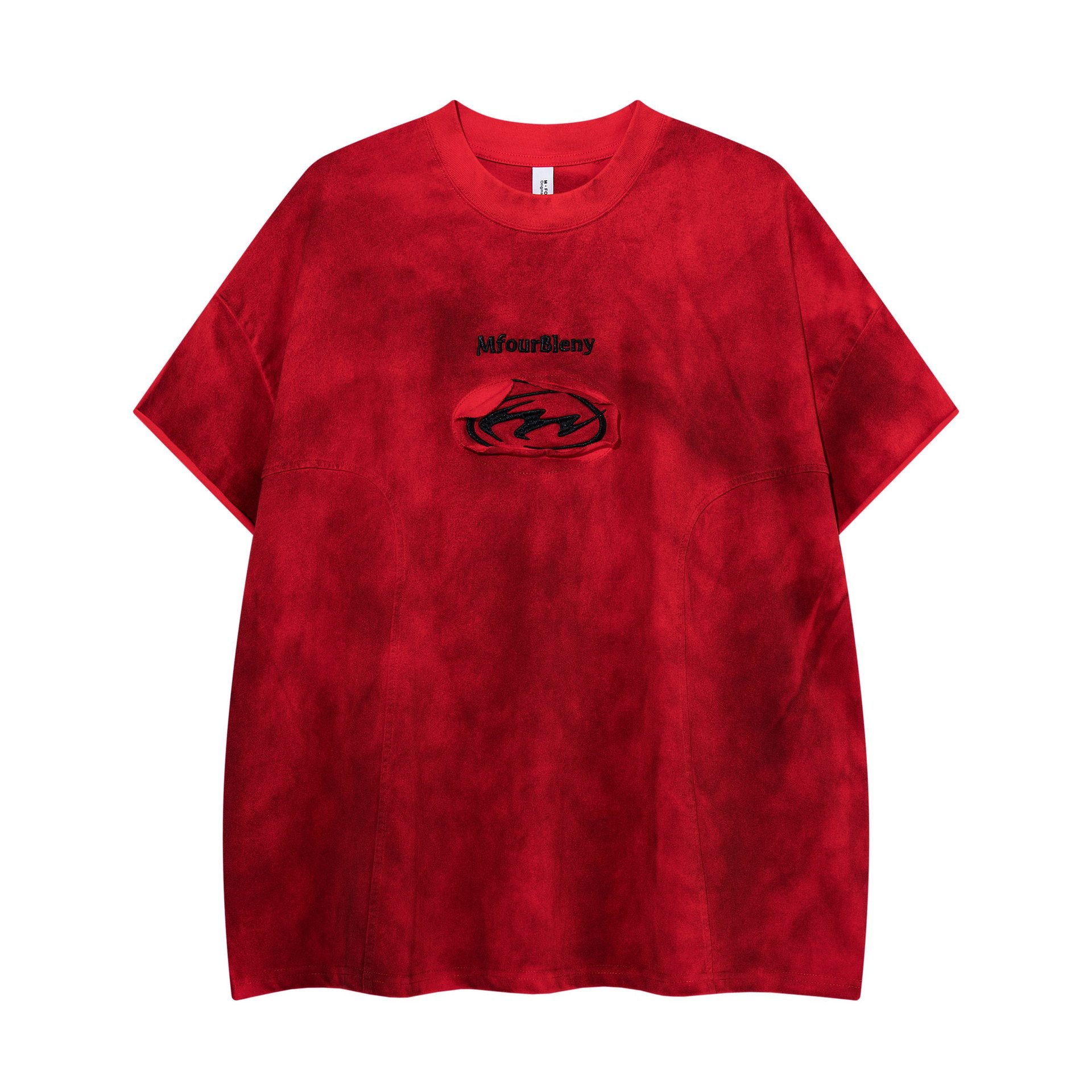 Tie dye embroidery to make old short sleeves