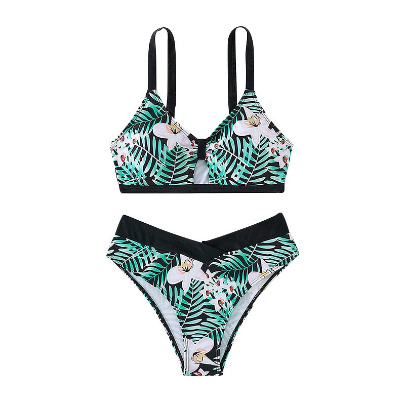 Printed Bikini Swimwear for Women, Strap Bikini Set, Wholesale