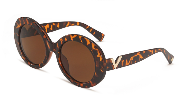 New Glasses Oval Sunglasses Ladies Glasses Trendy Hot Vintage Retro Sun Glasses Women's UV400