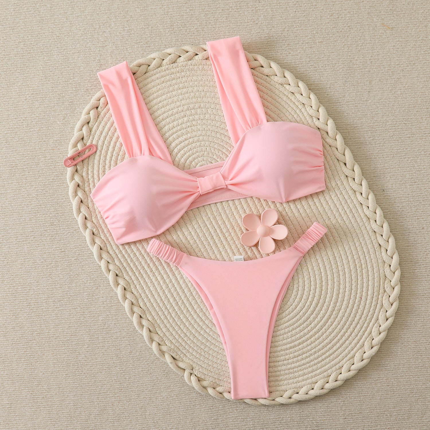 Split bikini swimsuit