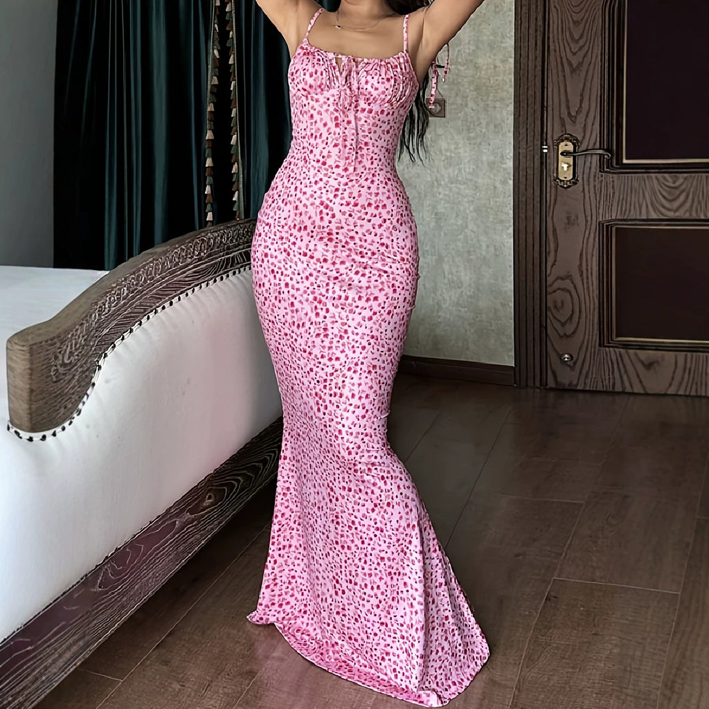 Floral spaghetti strap dress