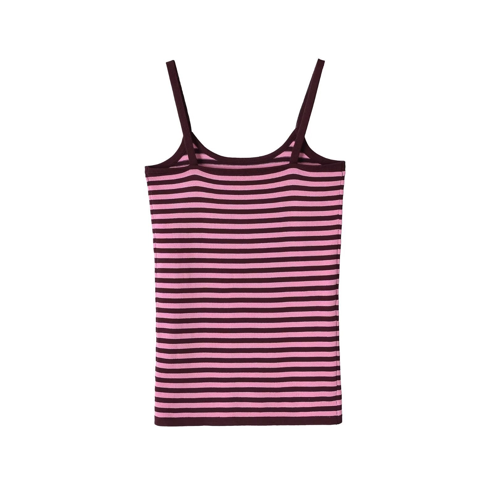 Spicy girl striped knitted camisole top