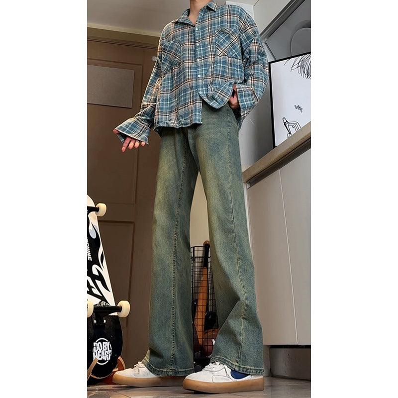 Slim Fit Straight Leg Tapered Jeans for Men